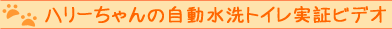 ハリーちゃんの自動水洗トイレ実証ビデオ